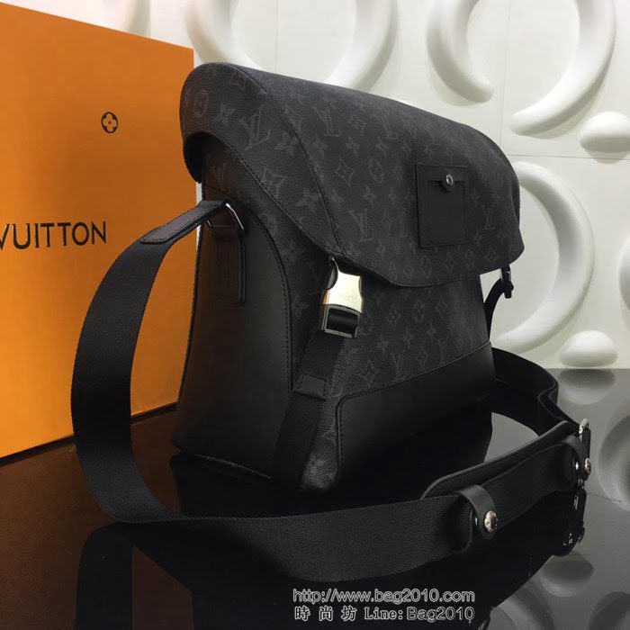 路易威登LV 頂級原單 M40510 經典學院風格 Messenger MM Voyager中號郵差包 雙搭扣男士斜挎包  YDH2472